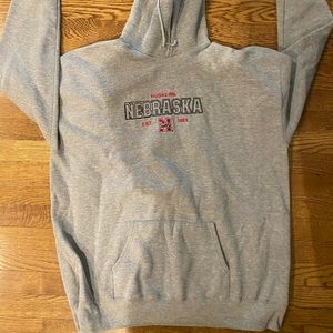 2x-large grey cornhuskers hoodie